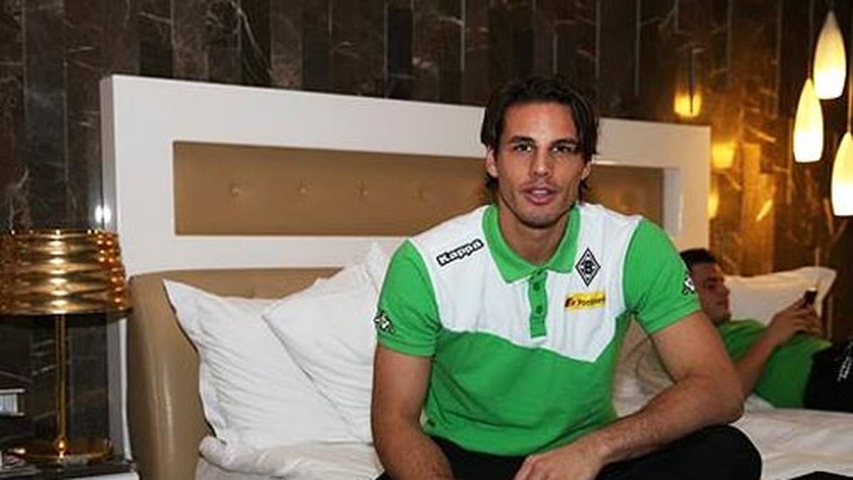 Und Keeper Yann Sommer gewährt einen Einblick ins Gladbacher Team-Hotel (Copyright: twitter@borussia)