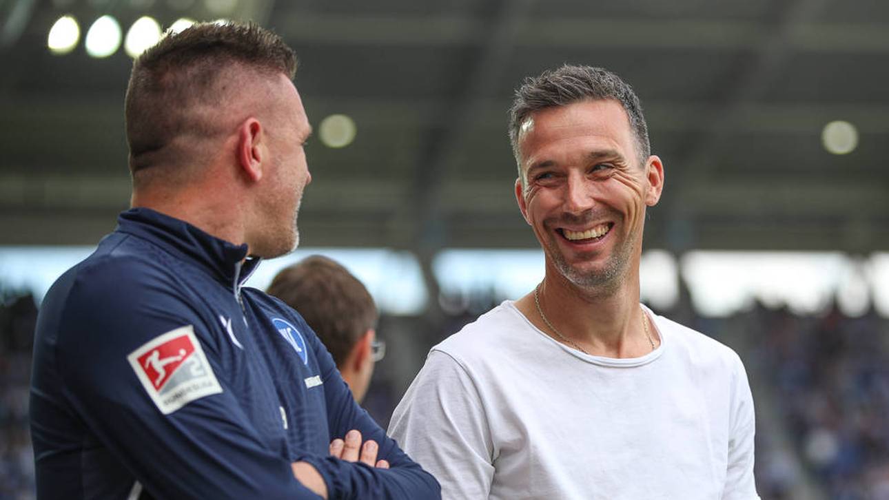 Christian Eichner (r.) mit seinem ehemaligen Co-Trainer Zlatan Bajramovic (l.)