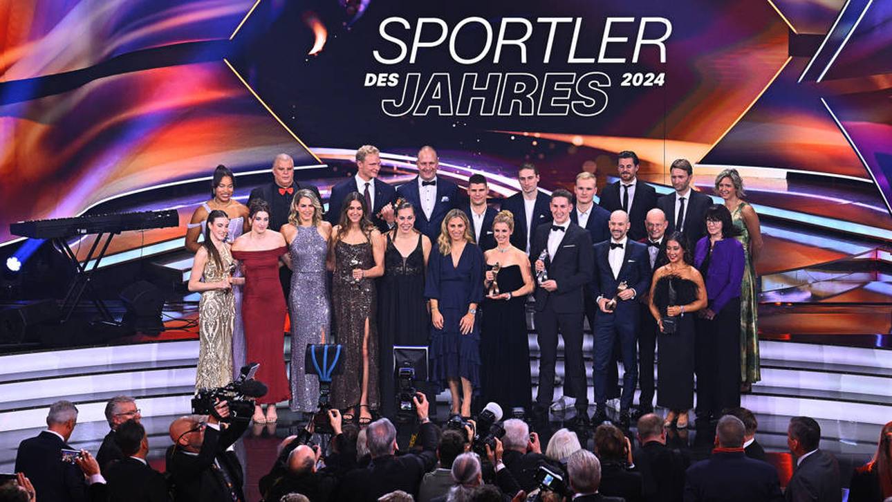 Die Gewinnerinnen und Gewinner bei der Ehrung zum Sportler des Jahres 2024