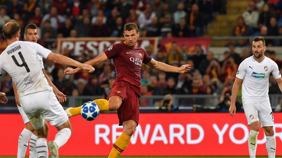 PLATZ 7 - EDIN DZEKO (AS Rom): 5 Tore