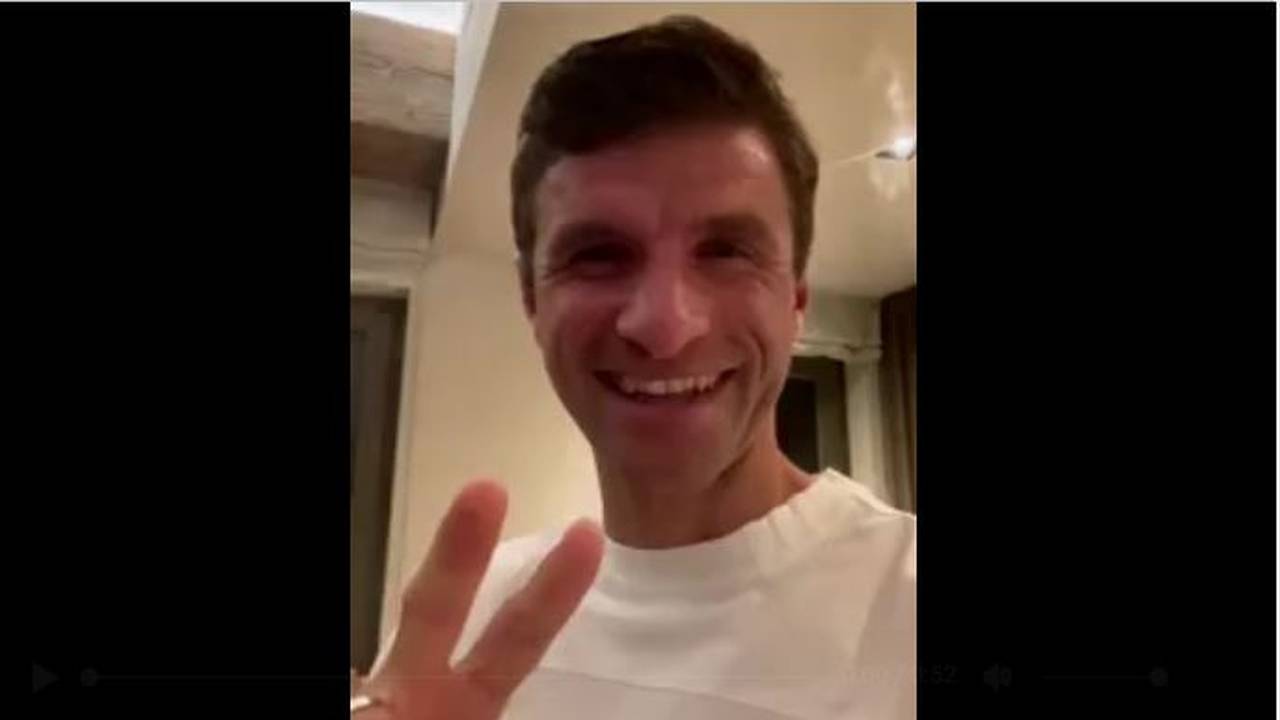 Müller scherzt über „Covid-Triple“
