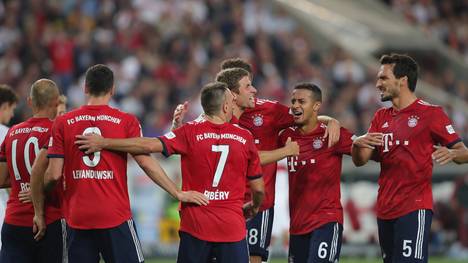Die Spieler des FC Bayern feiern einen ihrer vielen Siege