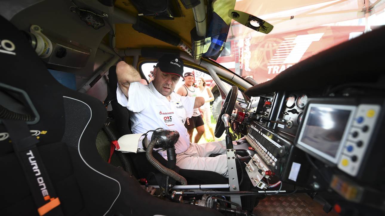 Ohne Arme und Beine bei der Dakar