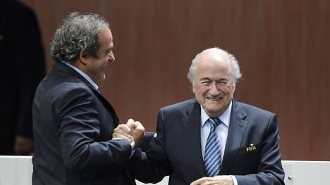 Michel Platini und Sepp Blatter