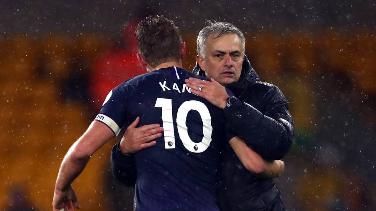 Harry Kane und Jose Mourinho 2019 zu gemeinsamen Tottenham-Zeiten