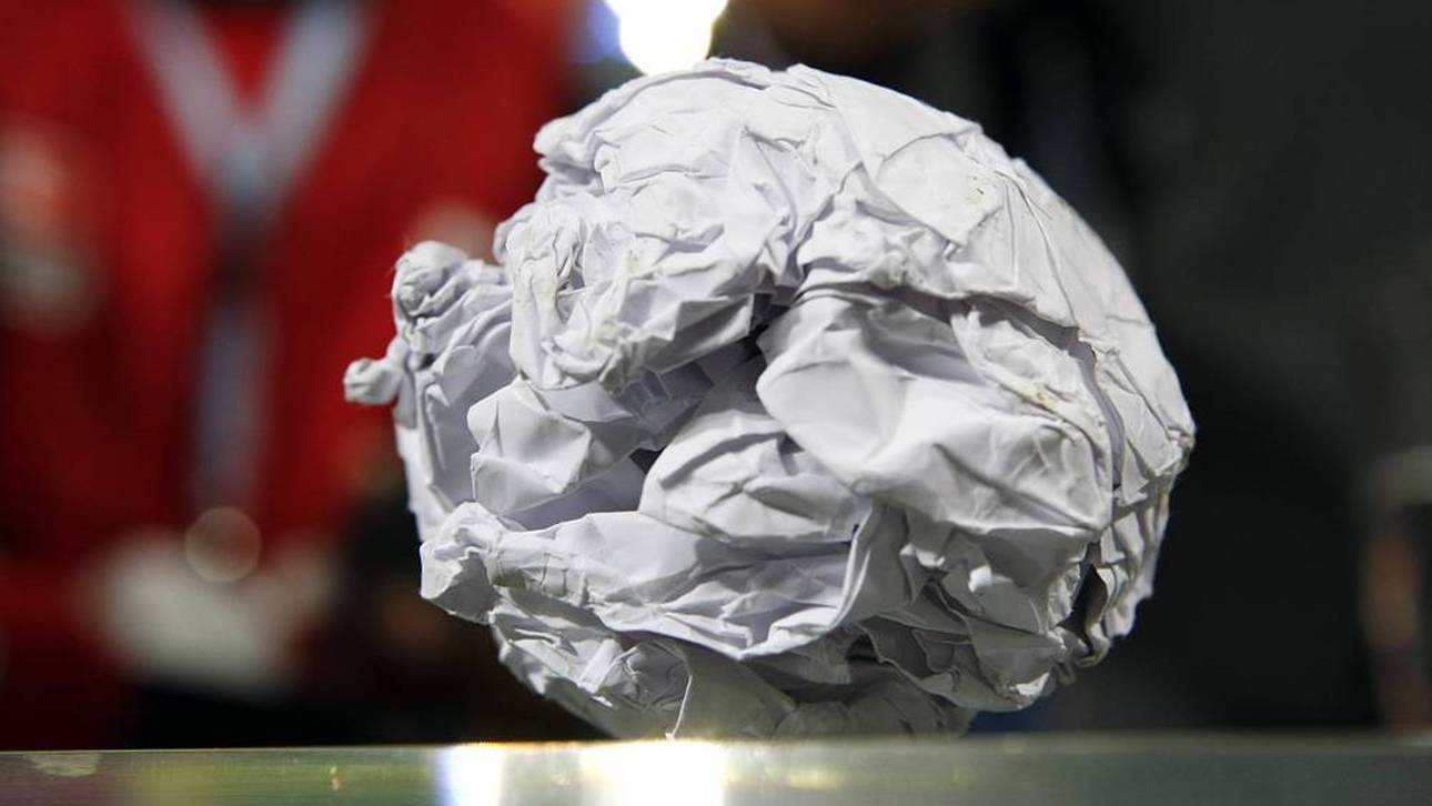 Papierkugel hatte riesige Auswirkung
