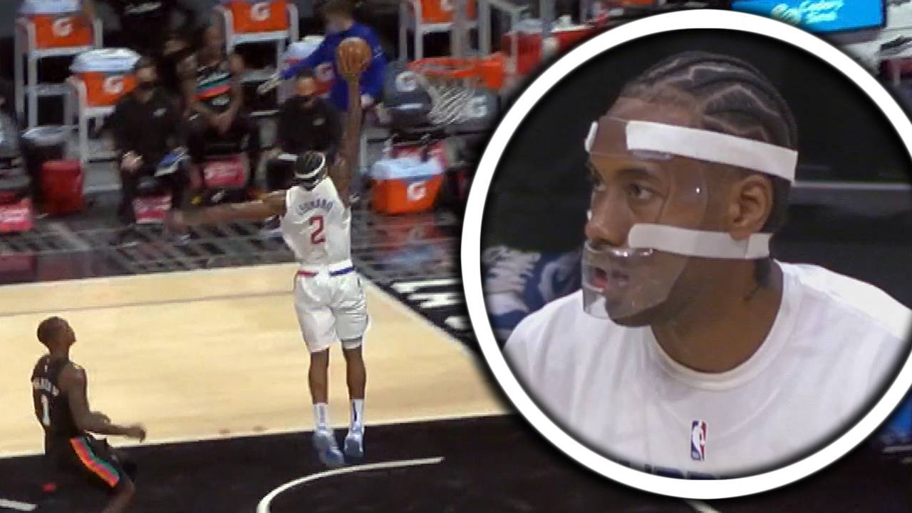 NBA: Clippers-Spurs (113:116): Kawhi Leonard mit Gala trotz Maske