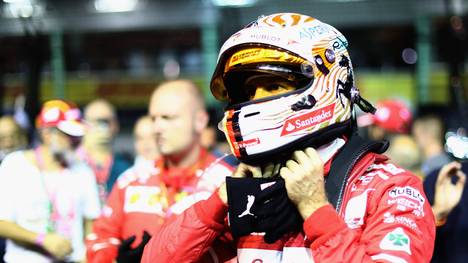 Sebastian Vettel fiel in Singapur nach einem Crash kurz nach dem Start aus