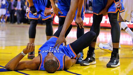 Kevin Durant-Oklahoma City Thunder-NBA-verletzt