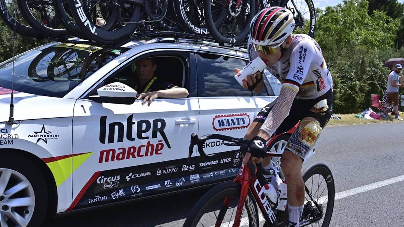 Georg Zimmermann musste die Tour de France nach einem schweren Sturz verlassen