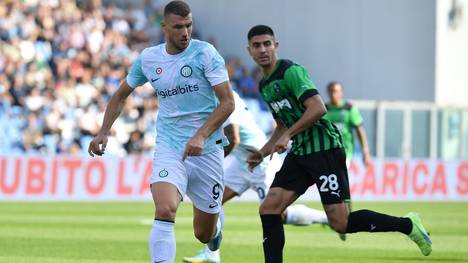 Edin Dzeko traf zweimal gegen Sassuolo Calcio