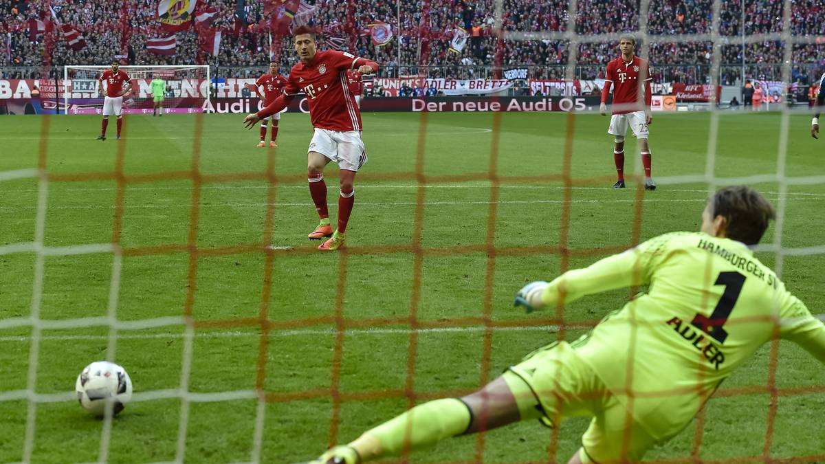 Robert Lewandowski tritt an....