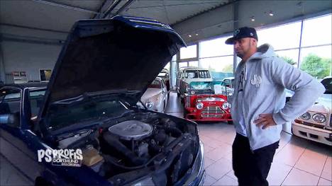PS Profi- Zuschauerin Carolin hat einen großen Traum: Die junge Dame wünscht sich einen Oldtimer deutscher Herkunft für schmale Kasse. Das maximale Budget liegt bei 12.000 Euro. Die PS Profis Jean Pierre und Sid durchforsten für Carolin den Ruhrpott und nehmen unter anderem einen BMW 628 CSI und einen Mercedes 500 SEC unter die Lupe.