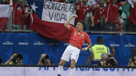 Alexis Sánchez erzielte das 2:1 für Chile bei der Copa América