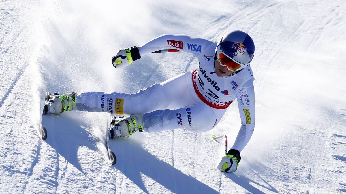 Kann die Rekord-Weltcupsiegerin kontern? Lindsey Vonn probiert vor ihrem Heim-Publikum alles, doch bereits früh wird klar, dass es heute für die US-Amerikanerin nicht reichen wird