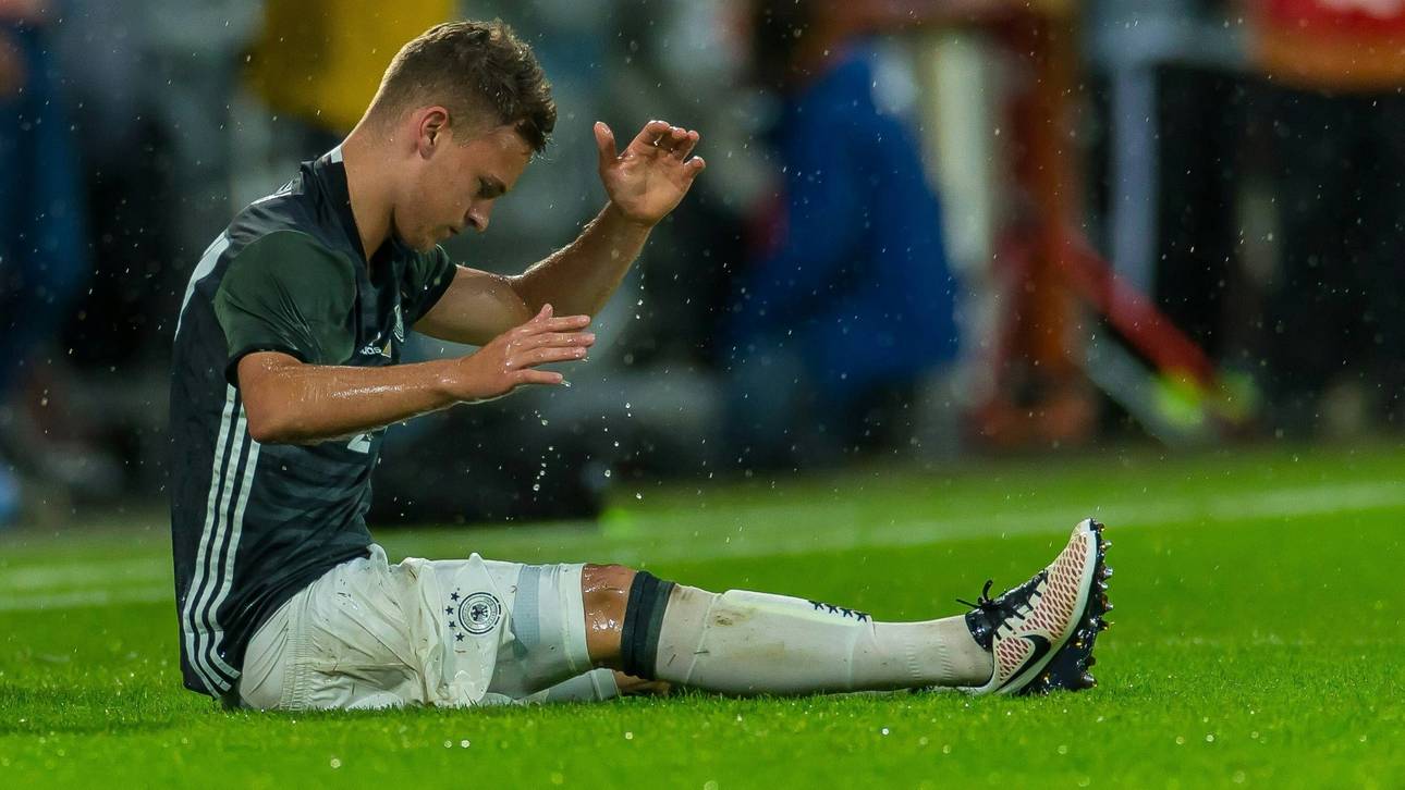 Im Regen: Kimmich bei seinem Debüt 2016