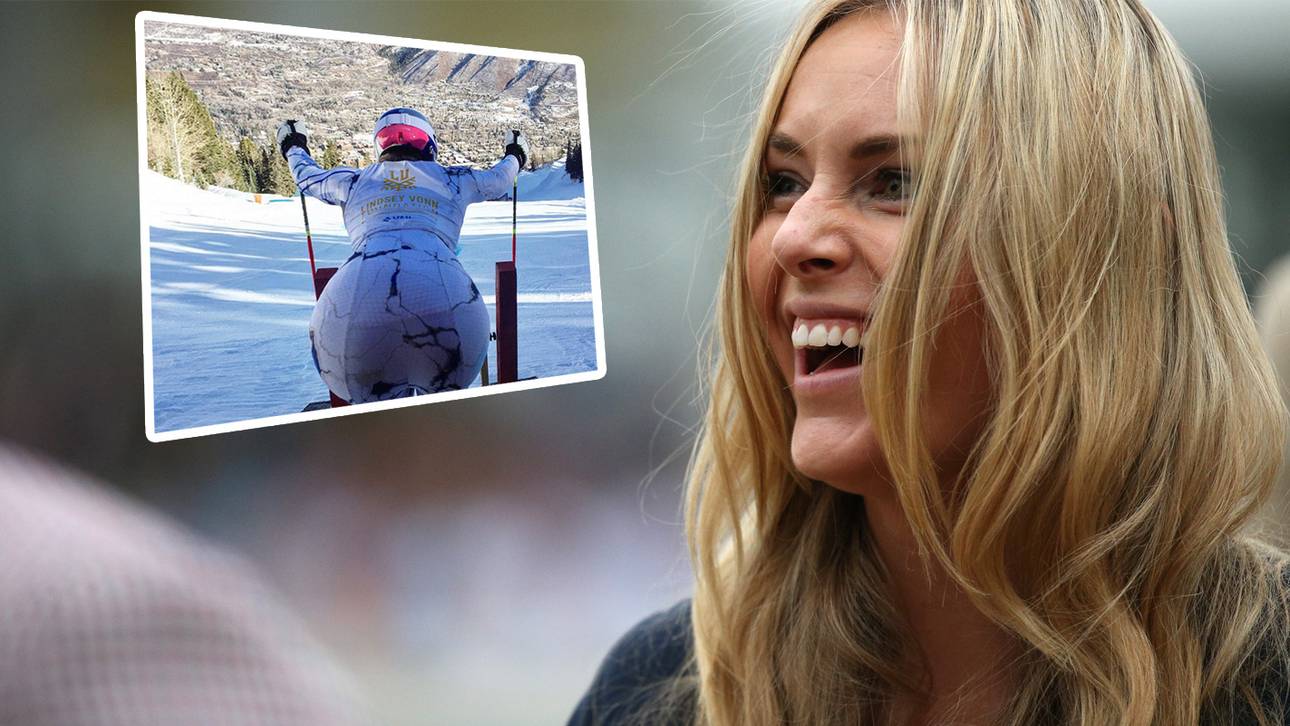 Vonn witzelt über ihren Hintern