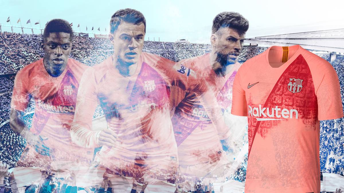 Das neue Ausweichtrikot des FC Barcelona ist gewöhnungsbedürftig. Die Katalanen spielen in Lachsfarben. Diese sollen laut offizieller Mitteilung für die Stadt Barcelona stehen. Ausrüster Nike bewirbt das Outfit mit dem Hashtag #EnergyOfBarcelona