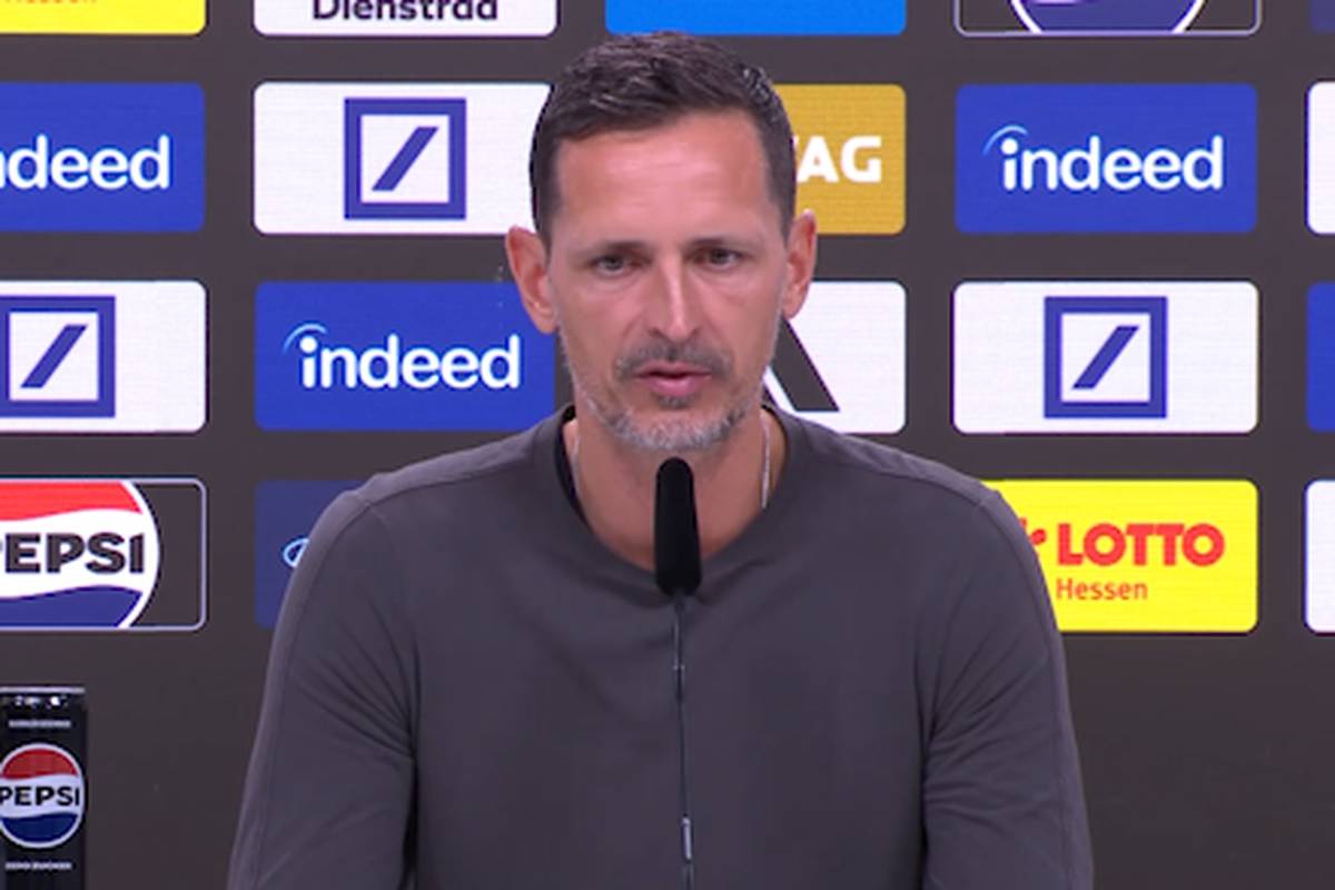 SGE-Trainer Dino Toppmöller zeigt sich nach der Heimniederlage gegen Union Berlin zwiegespalten. Auf der einen Seite lobt er sein Team und dessen Moral, auf der anderen Seite spricht er aber auch über die Fehler der Eintracht. 