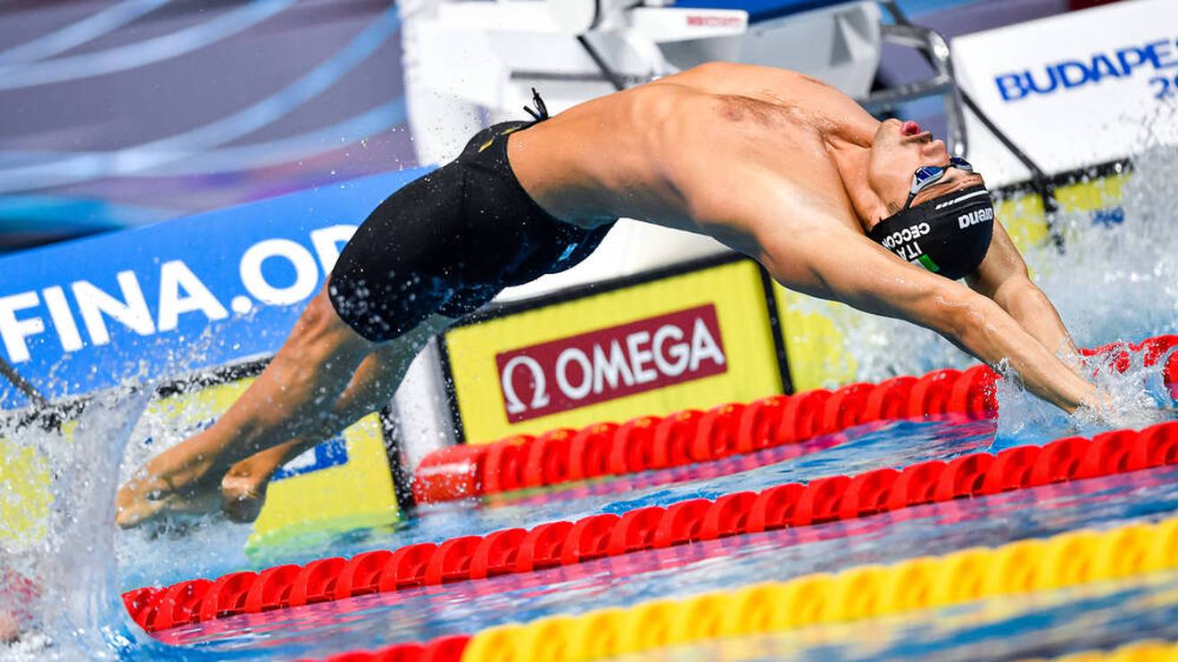 Thomas Ceccon sorgte für den ersten Weltrekord bei der Schwimm-WM in Budapest