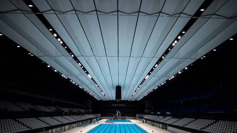 Olympische Schwimm-Arena eröffnet