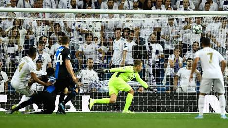 Casemiro (l.) gelang für Real Madrid gegen den FC Brügge kurz vor Schluss der Ausgleich