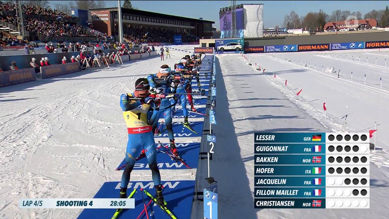 Biathlon: Christiansen siegt vor Fillon Maillet - Entscheidung im Gesamtweltcup