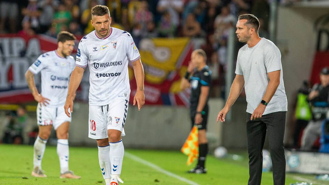 Bartosch Gaul (r.) und Lukas Podolski verbindet eine gemeinsame Zeit bei Gornik Zabrze