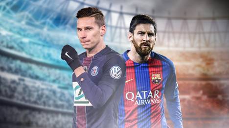 Julian Draxler (l.) und Lionel Messi treffen sich im Champions-League-Achtelfinale