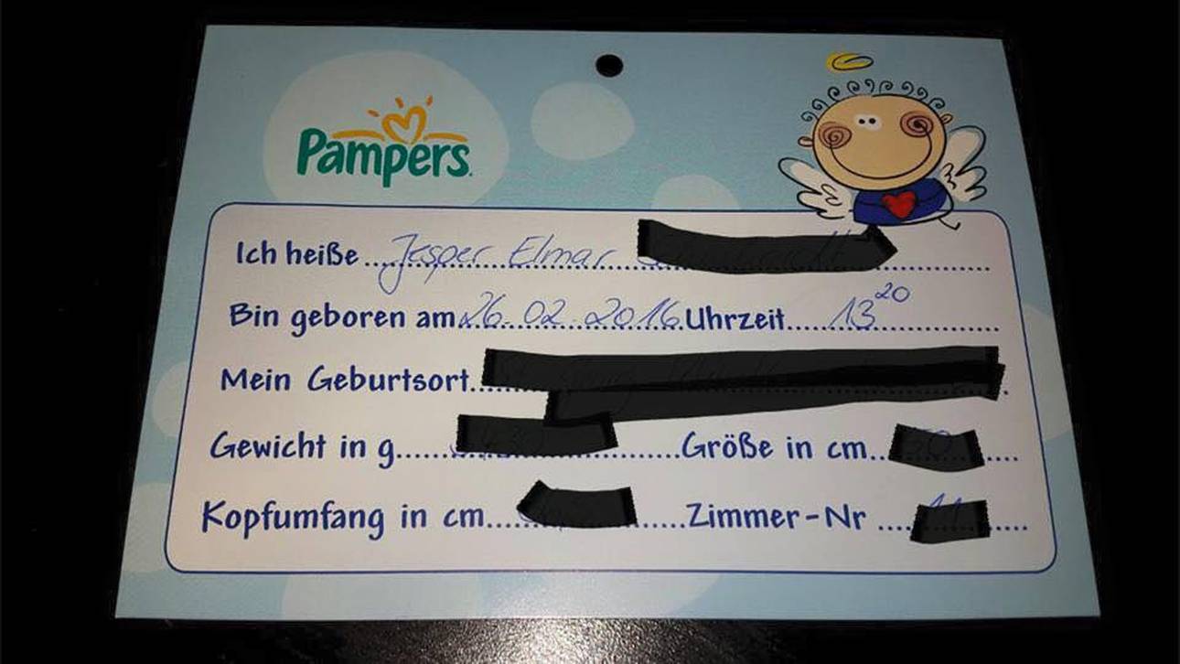 Baby Elmar! Paar löst Versprechen ein