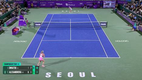 Iga Swiatek und Ekaterina Alexandrova duellieren sich in einem hochspannenden Finale um den Titel in Südkoreas Hauptstadt Seoul.
