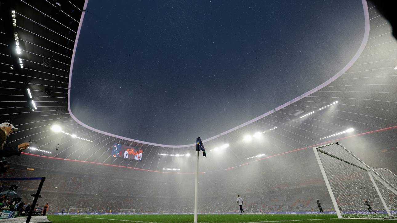 Torhüter unterbrechen Aufwärmen