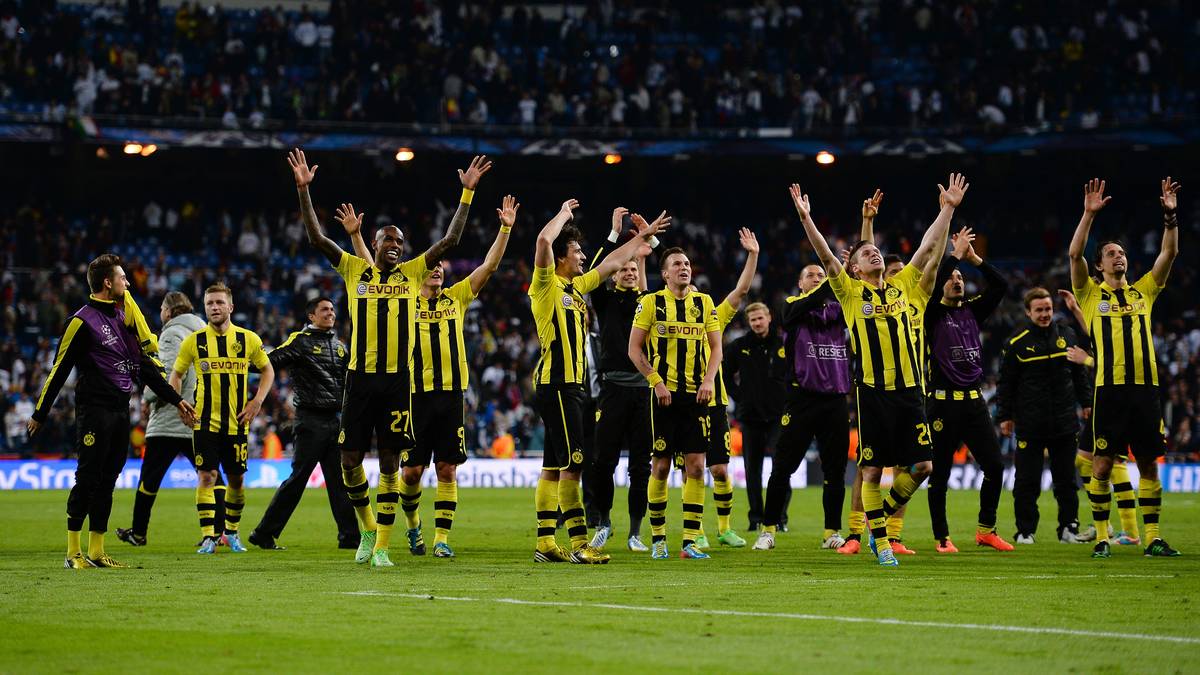 Im Rückspiel kann Real zwar 2:0 gewinnen, doch der BVB zieht ins Endspiel ein - das gegen den FC Bayern im Londoner Wembleystadion verloren wird