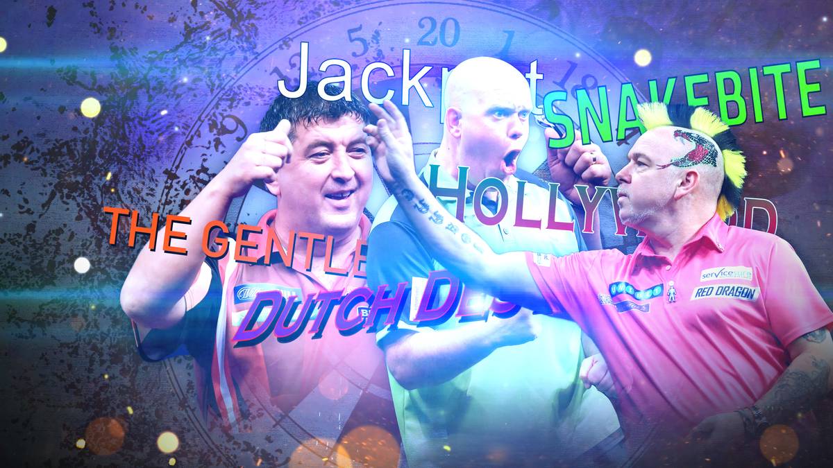 SPORT1 zeigt weitere originelle oder kuriose Spitznamen der Darts-Profis, die an der WM teilnehmen