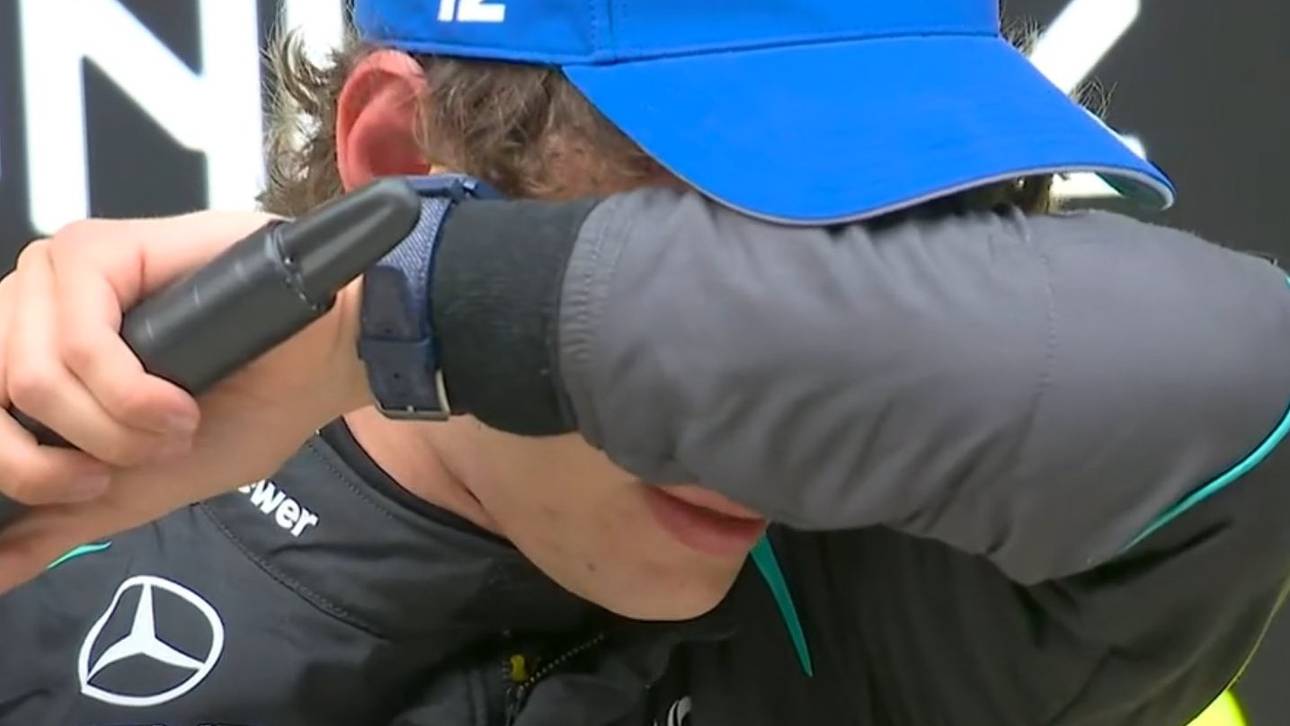 Sieger Antonelli vergießt Tränen