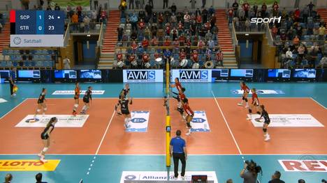 Dem SC Potsdam gelingt im zweiten Saisonspiel gegen Straubing der zweite Sieg. Die Gäste müssen weiterhin auf ihren ersten Satzgewinn warten. 