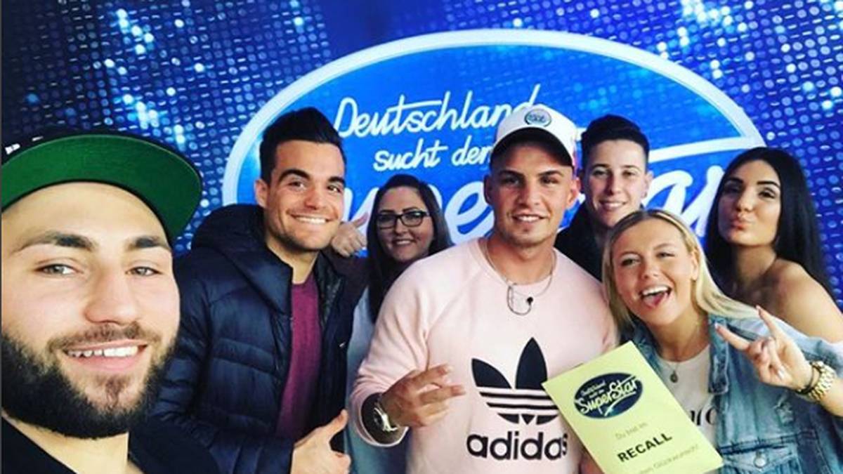 Bei der Castingshow "Deutschland sucht den Superstar" schafft sie es bis in den Recall. Da gratuliert natürlich auch Pietro Lombardi (Mitte), der das Format 2011 gewann