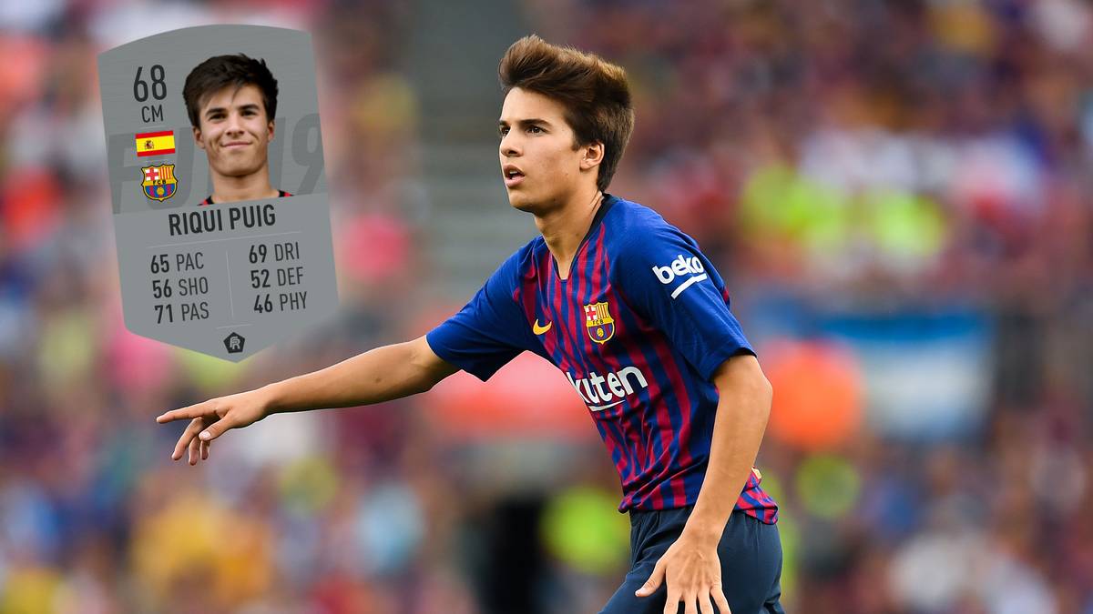 RIQUI PUIG (Mittelfeld/FC Barcelona): Stärke 68 -  Potenzialwert 88. Seit seiner Kindheit repräsentierte der spanische Fußballspieler seinen Heimatverein FC Barcelona. Der Weg bis zur LaLiga steht ihm allerdings noch bevor, denn aktuell kickt er noch bei der Zweitvertretung des FCB