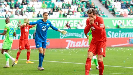 Michael Gregoritsch verpasste mit dem FC Augsburg den Sprung auf Platz 1