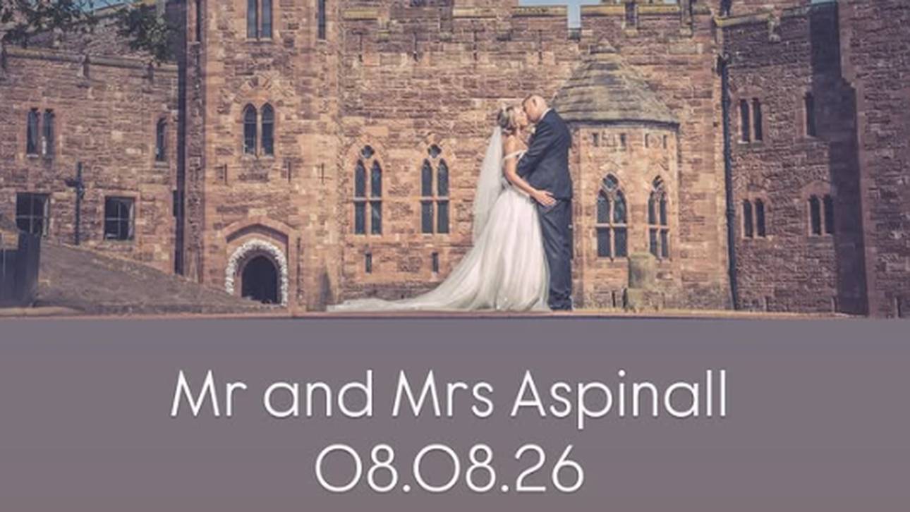 Nathan Aspinall teilte ein Bild von der Hochzeit in seiner Instagram-Story