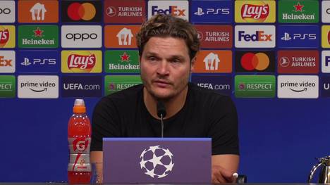 Edin Terzic von Borussia Dortmund gibt nach dem Champions-League-Spiel ein Update über die Verletzungen von Thorgan Hazard und Gregor Kobel. 