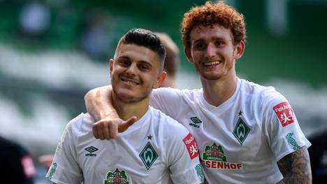 Milot Rashica und Josh Sargent erreichten mit Werder Bremen die Relegation