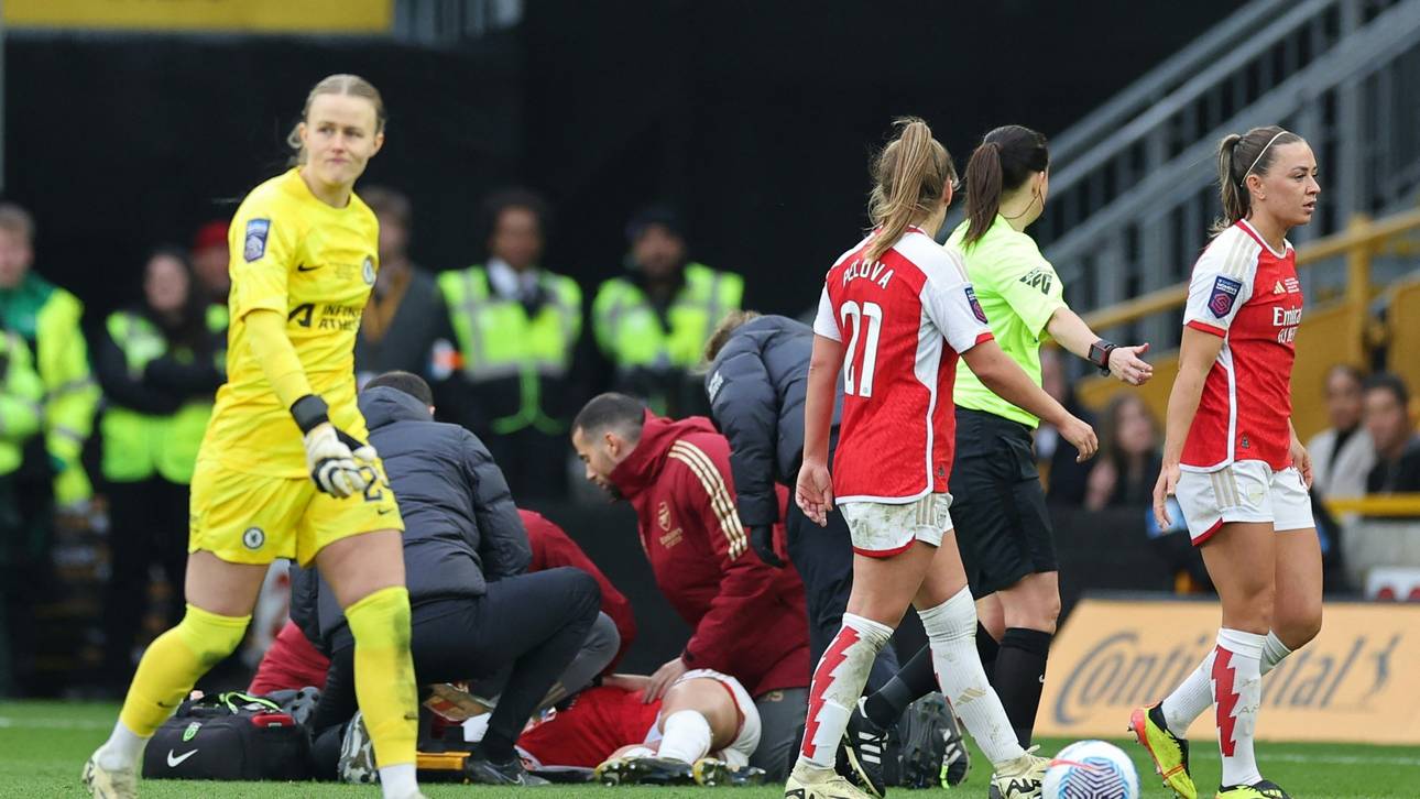 Schockszene bei Arsenal-Spiel