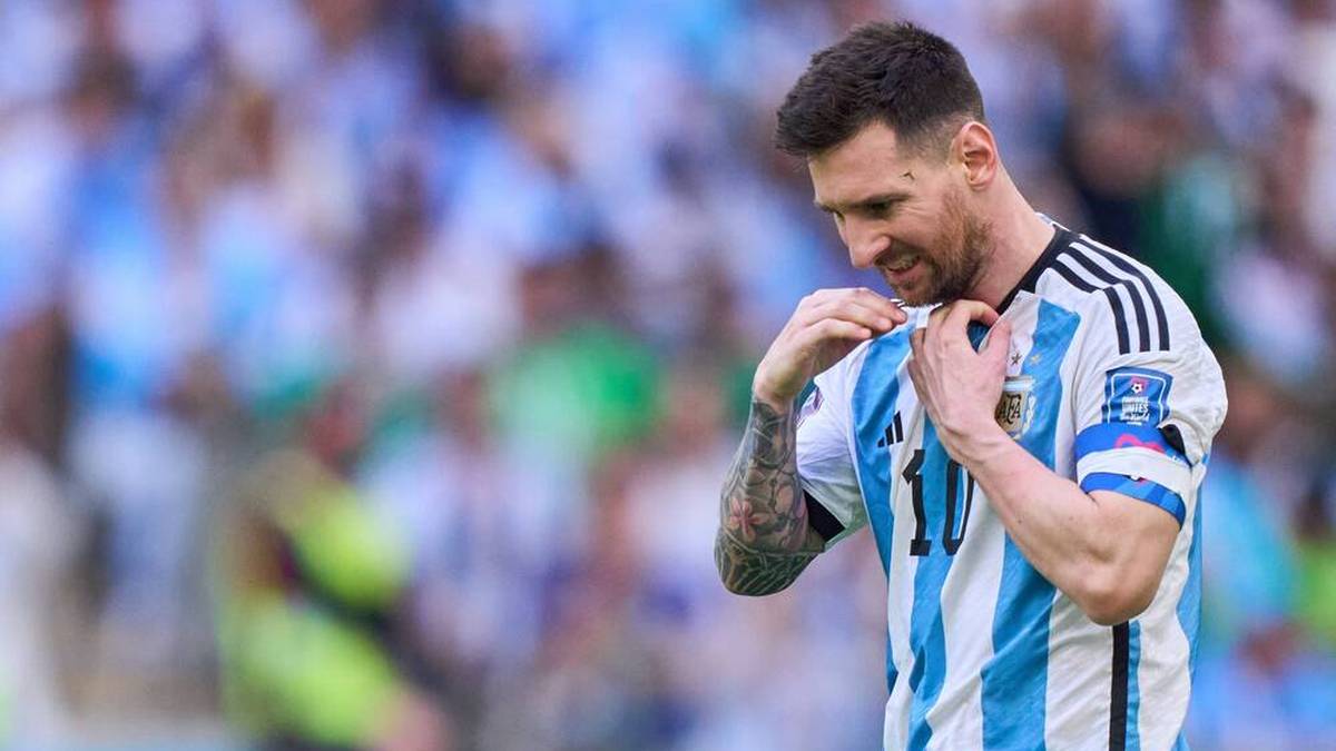 Die Binde von Lionel Messi sorgte für Irritation