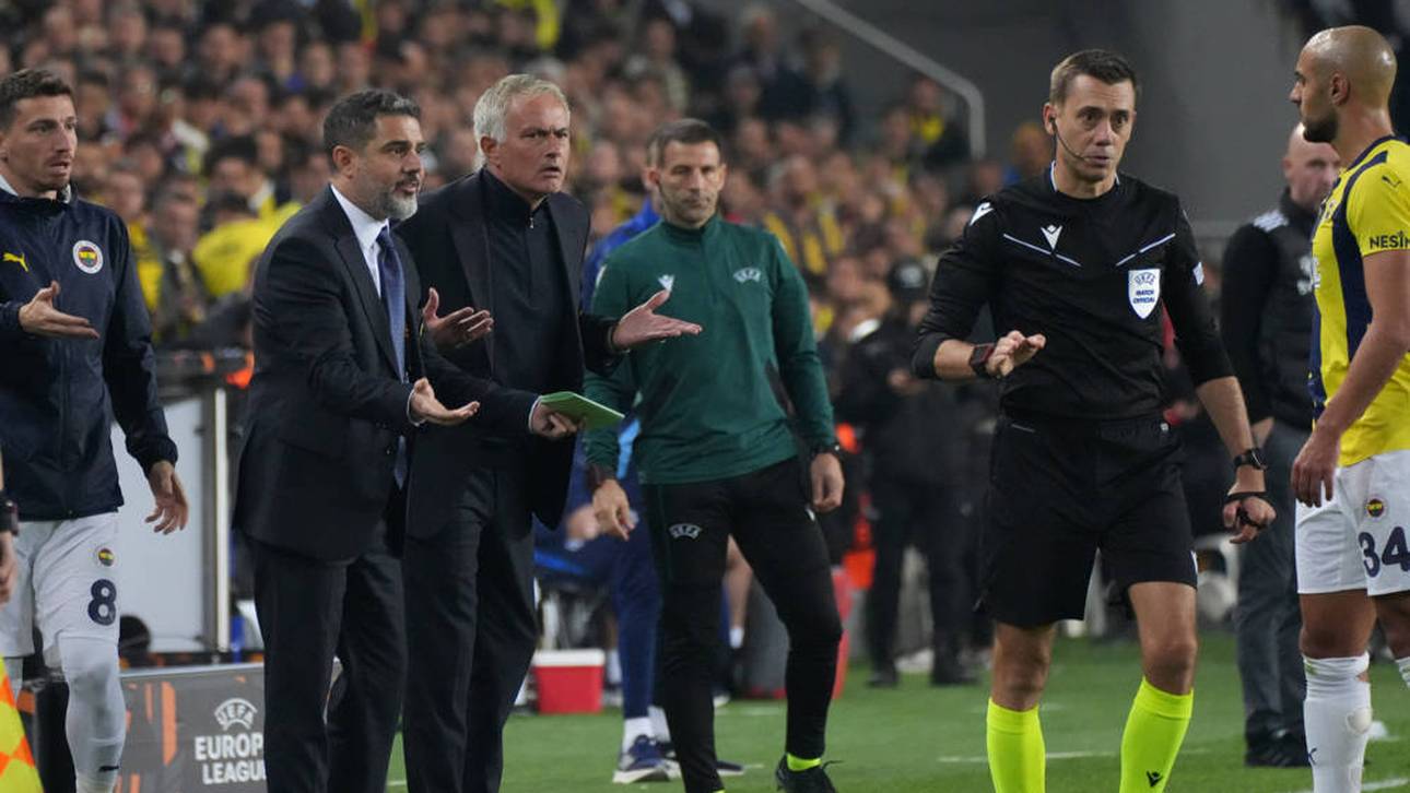 José Mourinho war nach der Roten Karte gegen ihn fassungslos