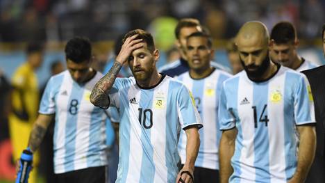 Lionel Messi und Argentinien droht das Horrorszenario, die WM 2018 zu verpassen