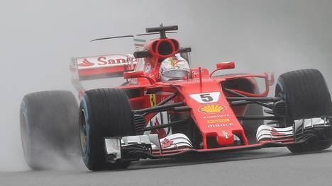 Sebastian Vettel konnte auf der nassen Strecke in Malaysia nicht überzeugen