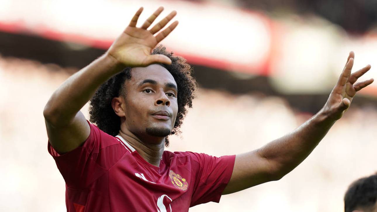 Joshua Zirkzee jubelt