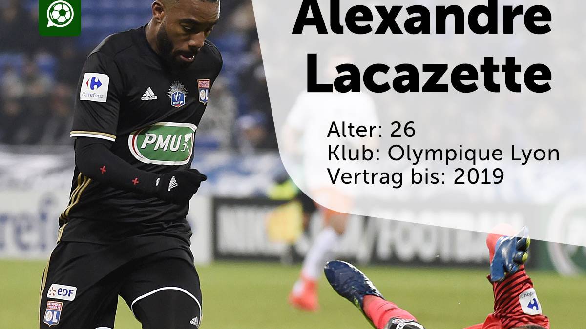 ALEXANDRE LACAZETTE: Eigentlich war der Wechsel des Lyon-Stars zu Atletico schon beschlossene Sache. Doch die Madrilenen müssen in diesem Sommer ihre Shoppingtour wegen einer Transfersperre abblasen. "Es gibt viele Optionen und ich schließe keine davon aus", sagte Lacazette nun bei "ESPN"