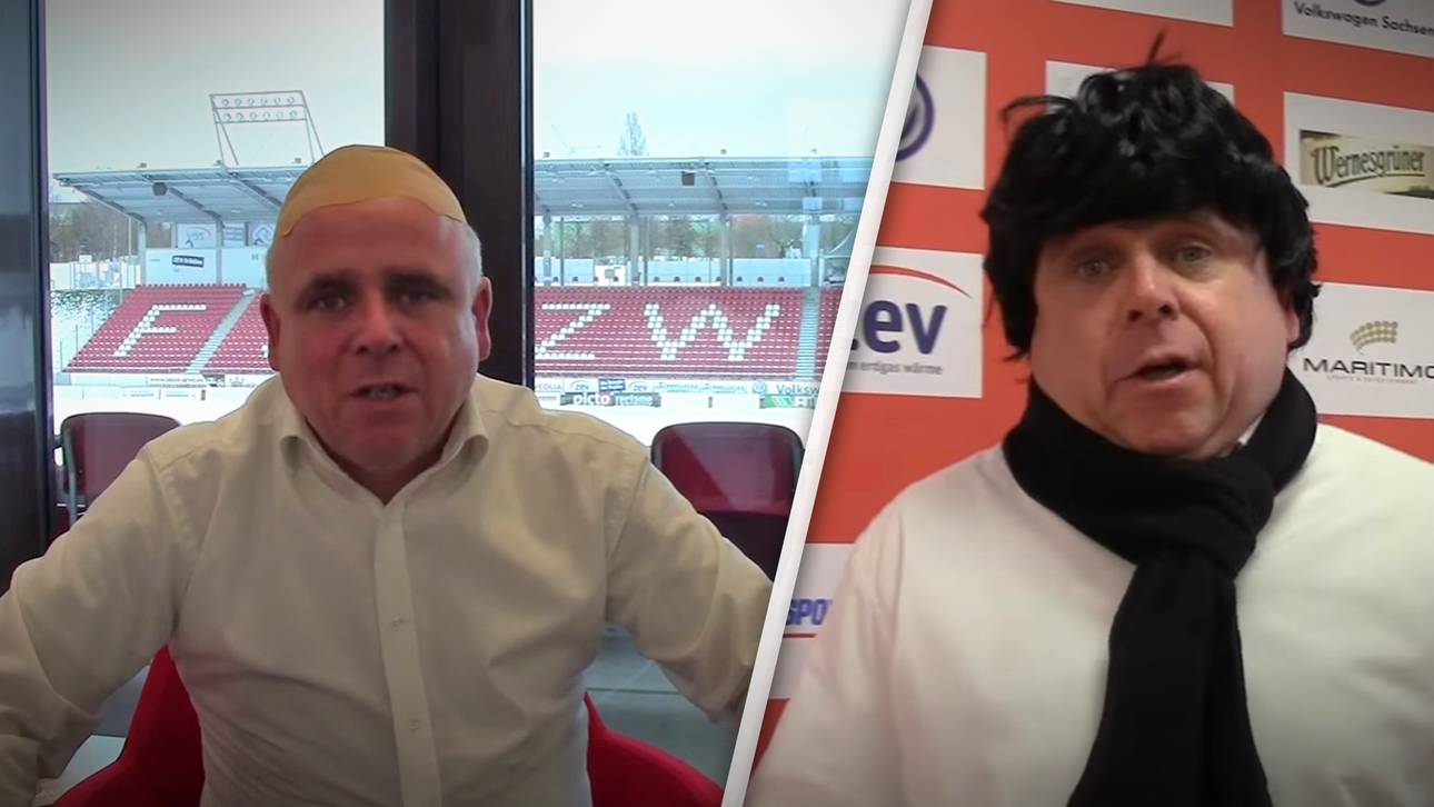 Zwickau mit kuriosem Hoeneß-Gruß